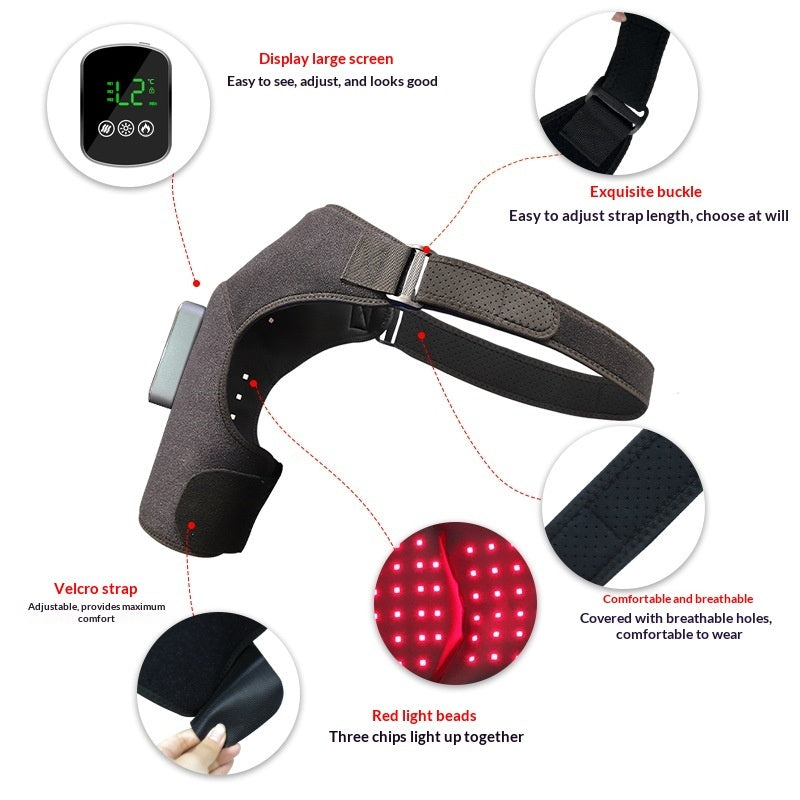 Electric Heating Red Light Therapy Shoulder Massager