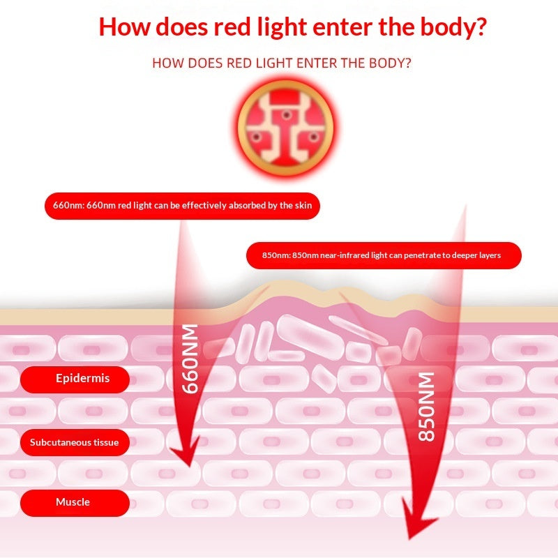 Electric Heating Red Light Therapy Shoulder Massager