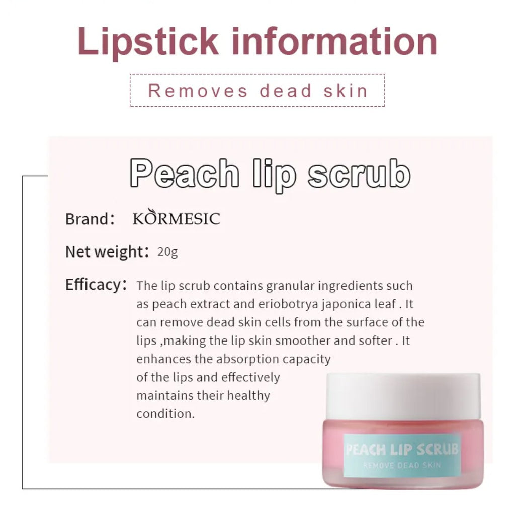 KORMESIC Peach Lip Care Set