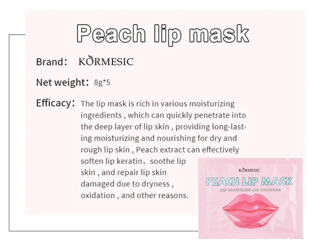 KORMESIC Peach Lip Care Set