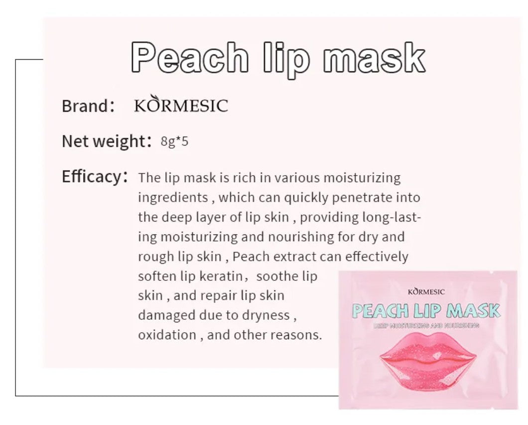KORMESIC Peach Lip Care Set