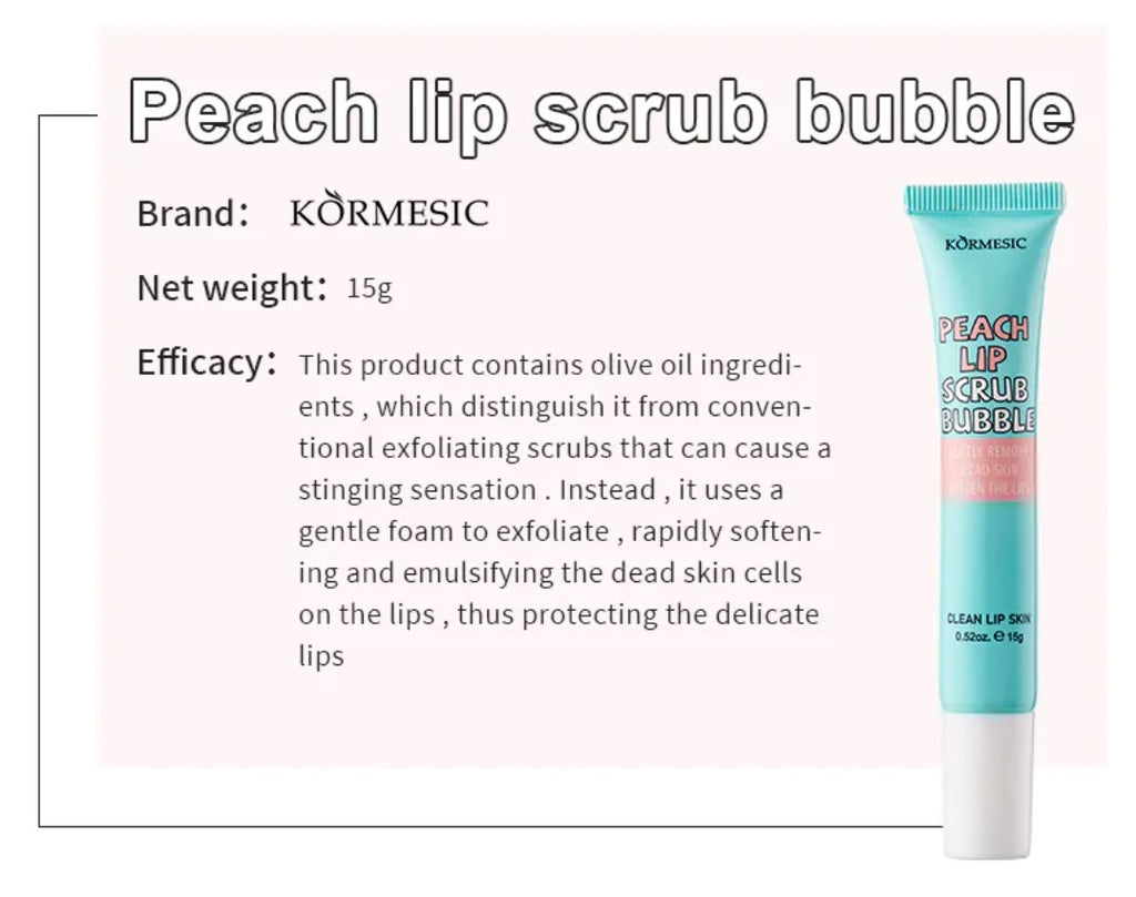 KORMESIC Peach Lip Care Set